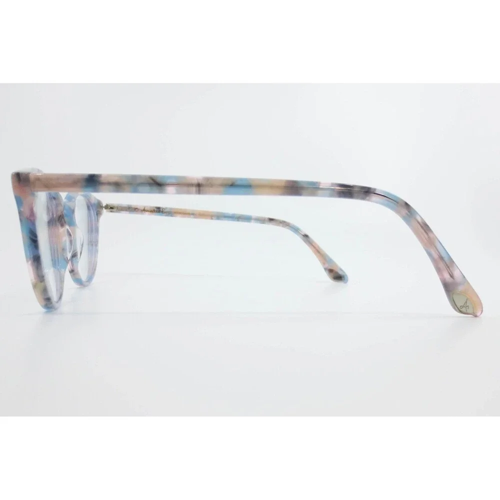 Amelia E. Eyeglasses Blue Pink Tortoise Round Frames 50-20-145 35-001081